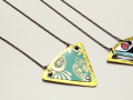 Triangle Tin Necklaces